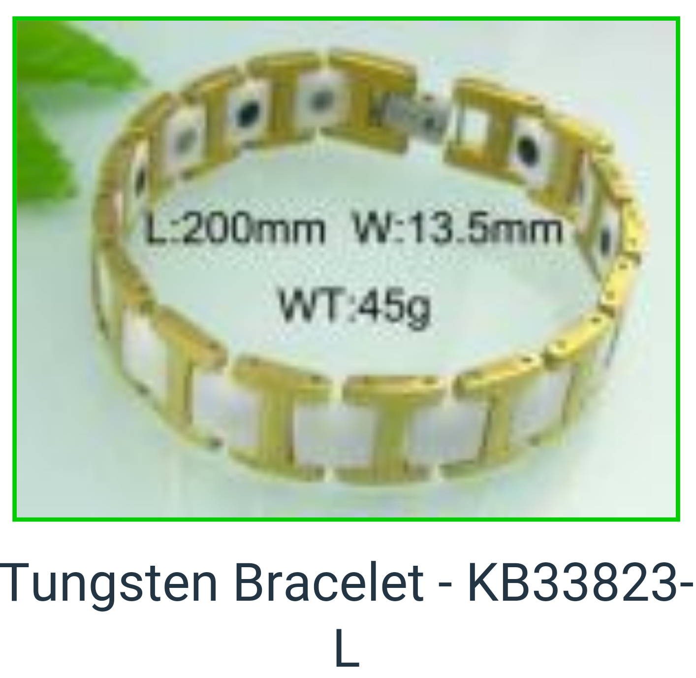 9205630 - Tungsten Bracelet Two Tone